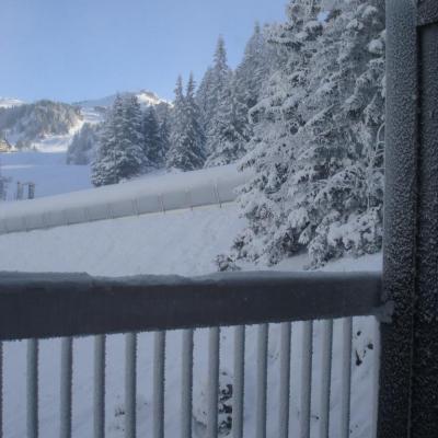 neige sur notre balcon 2016